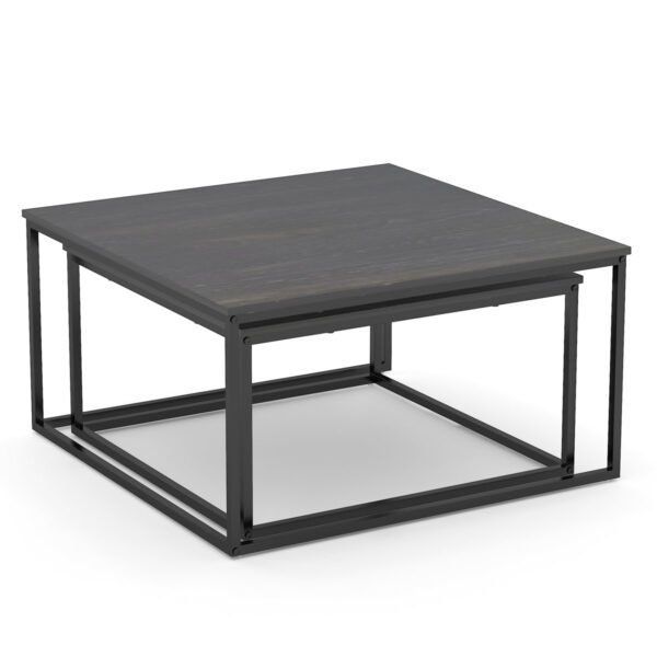 11 طاولة قهوة مربعة متداخلة-CT-0002