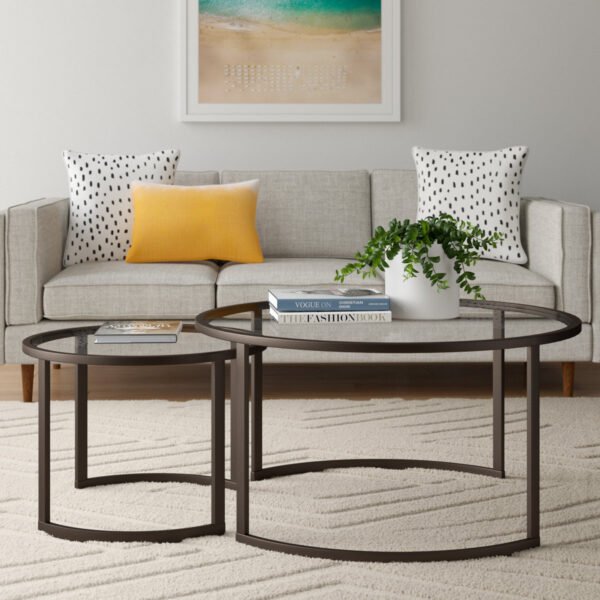 طاولة قهوة دائرية متداخلة-CT-0007