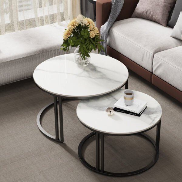 طاولة قهوة دائرية متداخلة-CT-0001