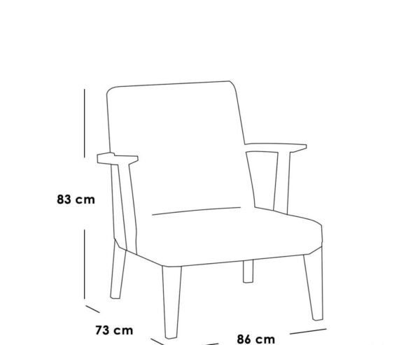 كرسي 86×73×83 سم - بيج