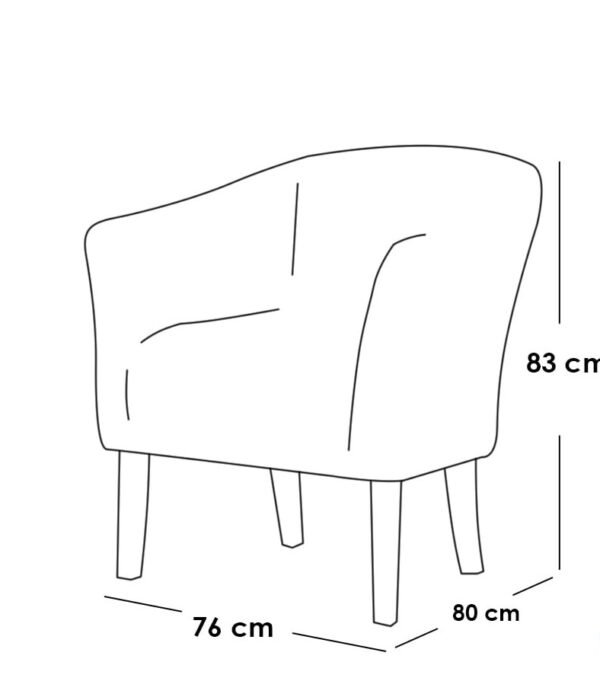 كرسي جانبي خشب سويدي وبوكليه - أبيض