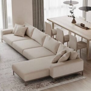 كنبة زاوية 300×180×85×85 سم - بيج DF.6544323