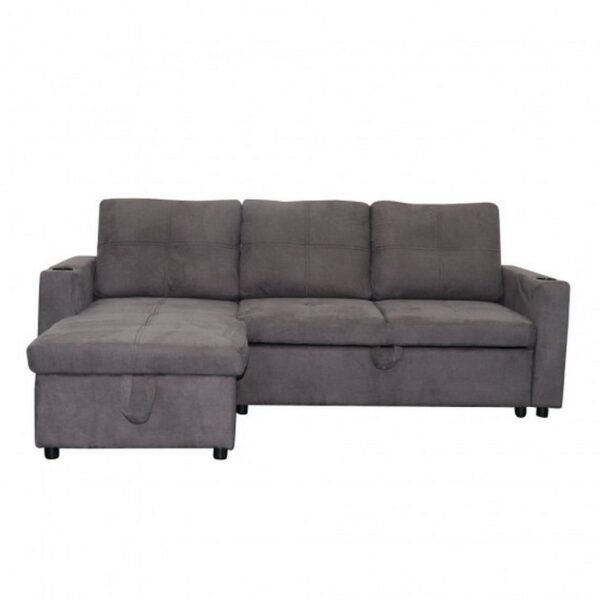 كنبة سرير 49×84×136×213 سم - رمادي