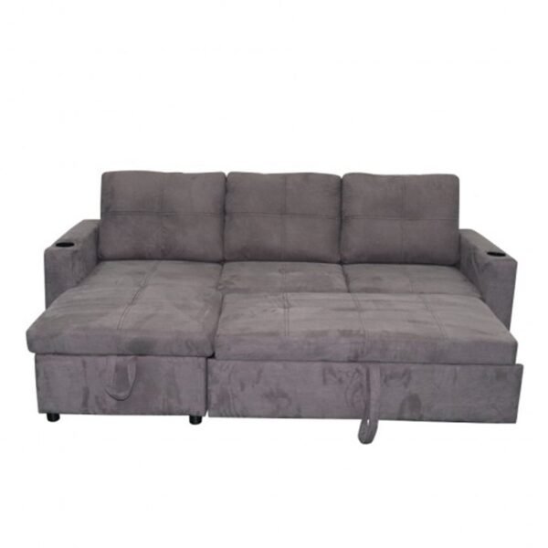 كنبة سرير 49×84×136×213 سم - رمادي